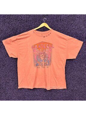 Grateful Dead Big Bertha Flower Crown Distressed T-Shirt Size XXL